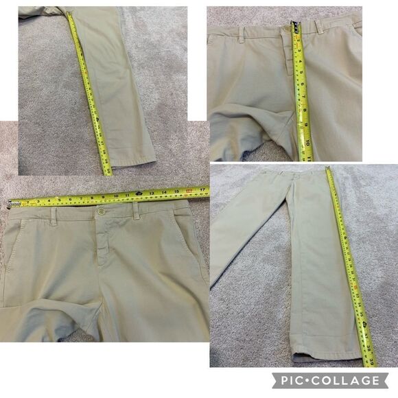 WEEKEND Max Mara Chino Audrey tan beige taupe pants size 8 - Picture 13 of 15